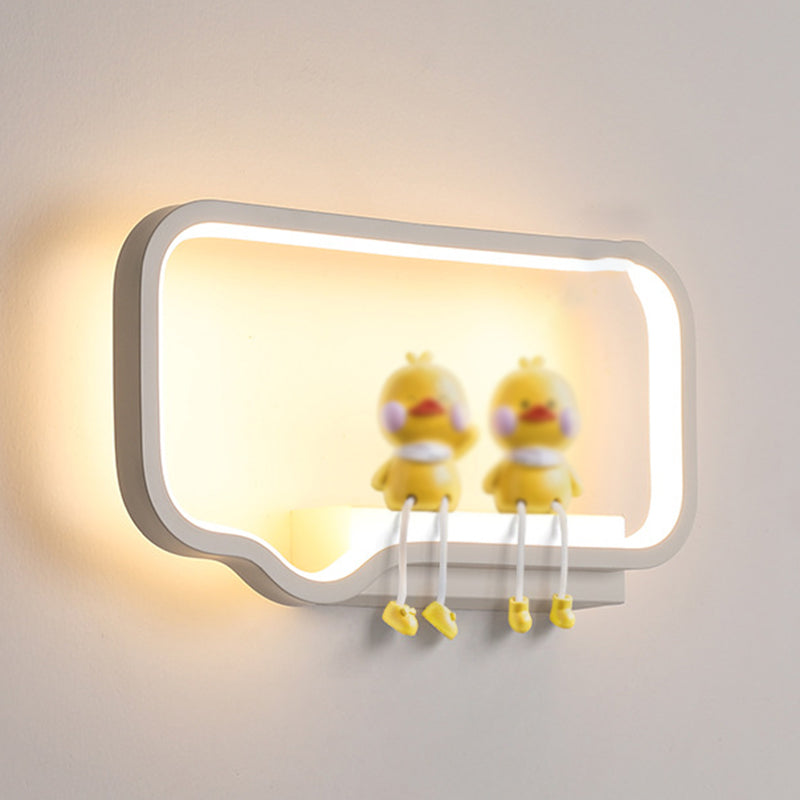 Metal Geometric LED Light Fixture Modern 1 Light Wall Sconces (Decoration not included)