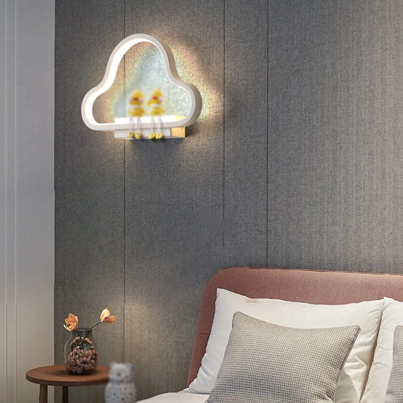 Metal Geometric LED Light Fixture Modern 1 Light Wall Sconces (Decoration not included)