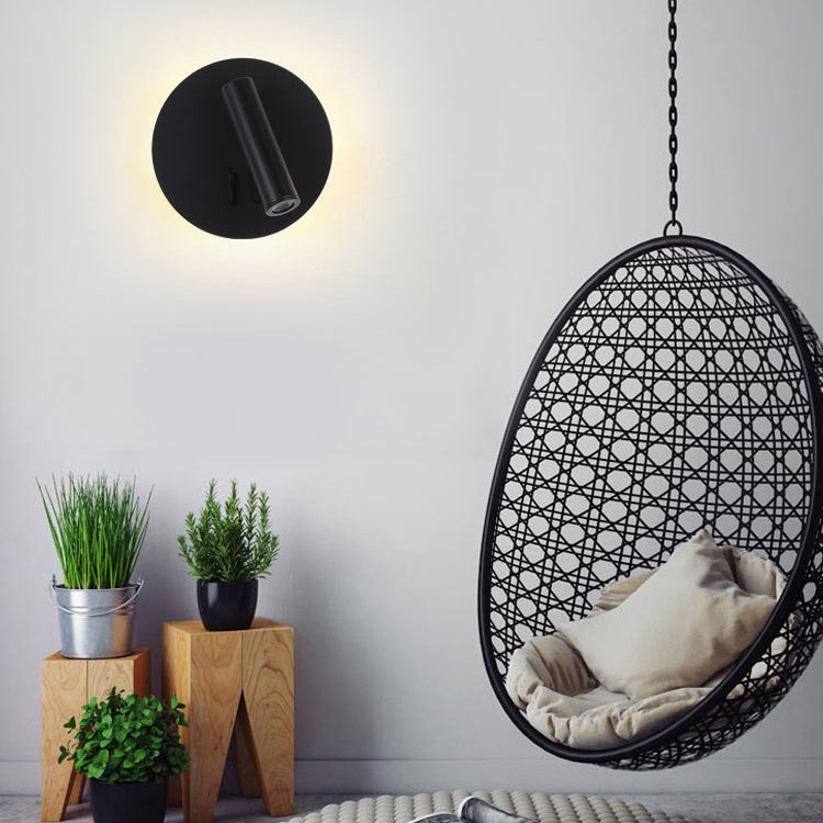 Modern Style Geometric Wall Sconces Metal 2 Lights Wall Mounted Reading Lights