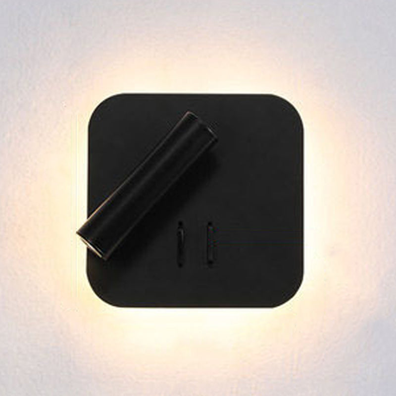 Modern Style Geometric Wall Sconces Metal 2 Lights Wall Mounted Reading Lights