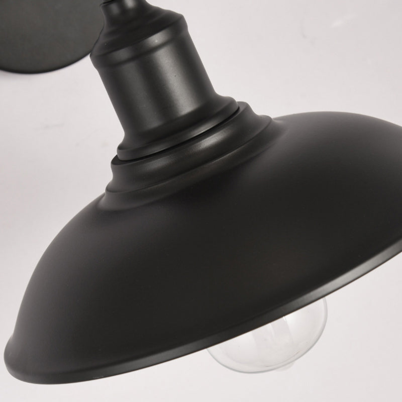 1-Light Wall Sconce Industrial Style Metal Wall Lighting for Bedroom