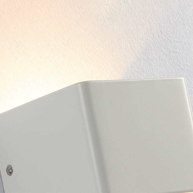 Modern Style Square Shape Wall Sconce Metal 2 Light Sconces for Corridor