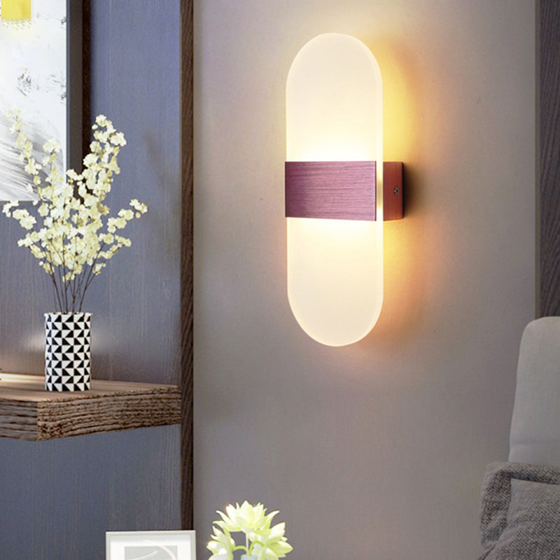 Modern Style Wall Mount Light LED Wall Light with Acrylic Shade for Living Room