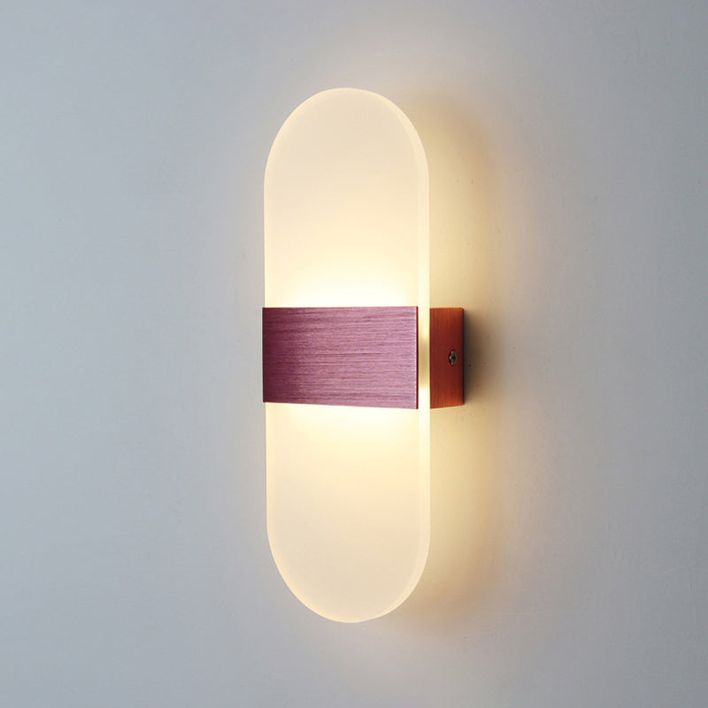 Modern Style Wall Mount Light LED Wall Light with Acrylic Shade for Living Room