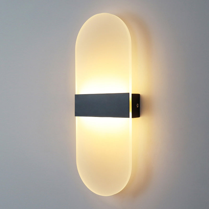 Modern Style Wall Mount Light LED Wall Light with Acrylic Shade for Living Room
