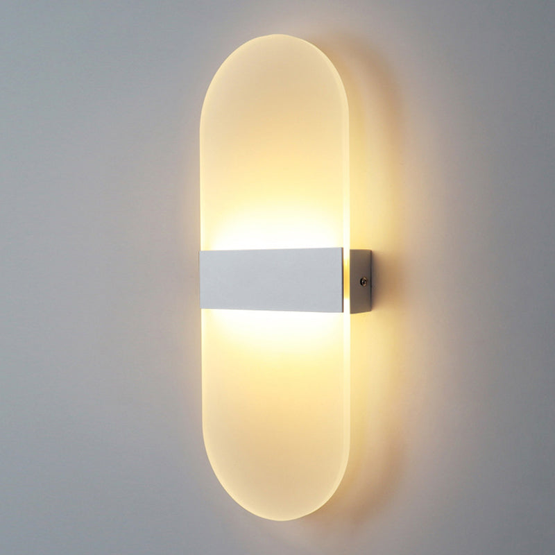 Modern Style Wall Mount Light LED Wall Light with Acrylic Shade for Living Room