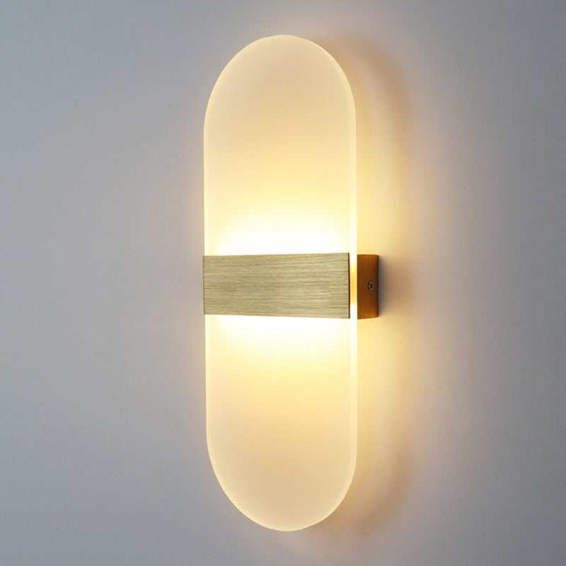 Modern Style Wall Mount Light LED Wall Light with Acrylic Shade for Living Room