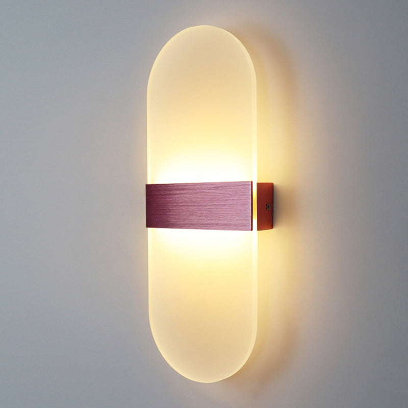 Modern Style Wall Mount Light LED Wall Light with Acrylic Shade for Living Room