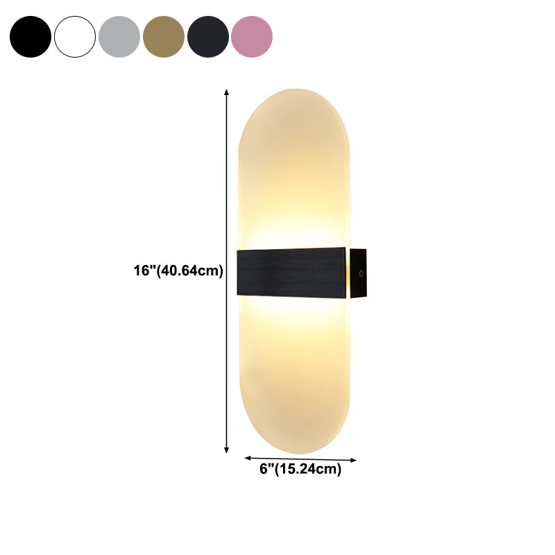 Modern Style Wall Mount Light LED Wall Light with Acrylic Shade for Living Room