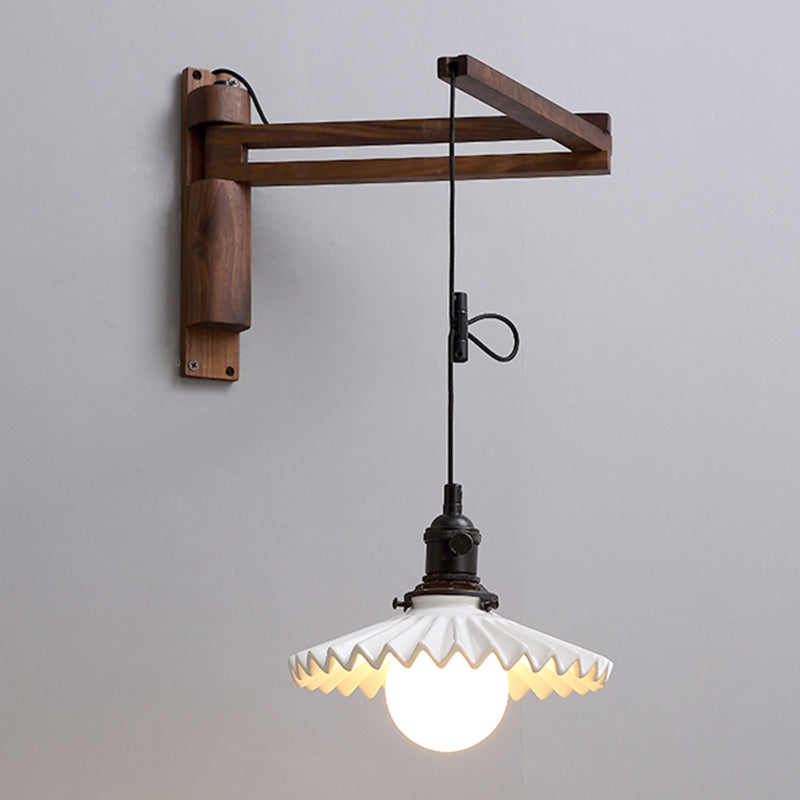 Modern Creative Wall Light Porcelain Bedside Wall Sconce Light for Bedroom