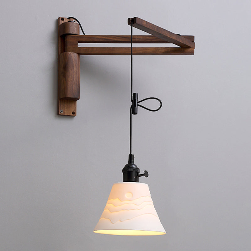 Modern Creative Wall Light Porcelain Bedside Wall Sconce Light for Bedroom