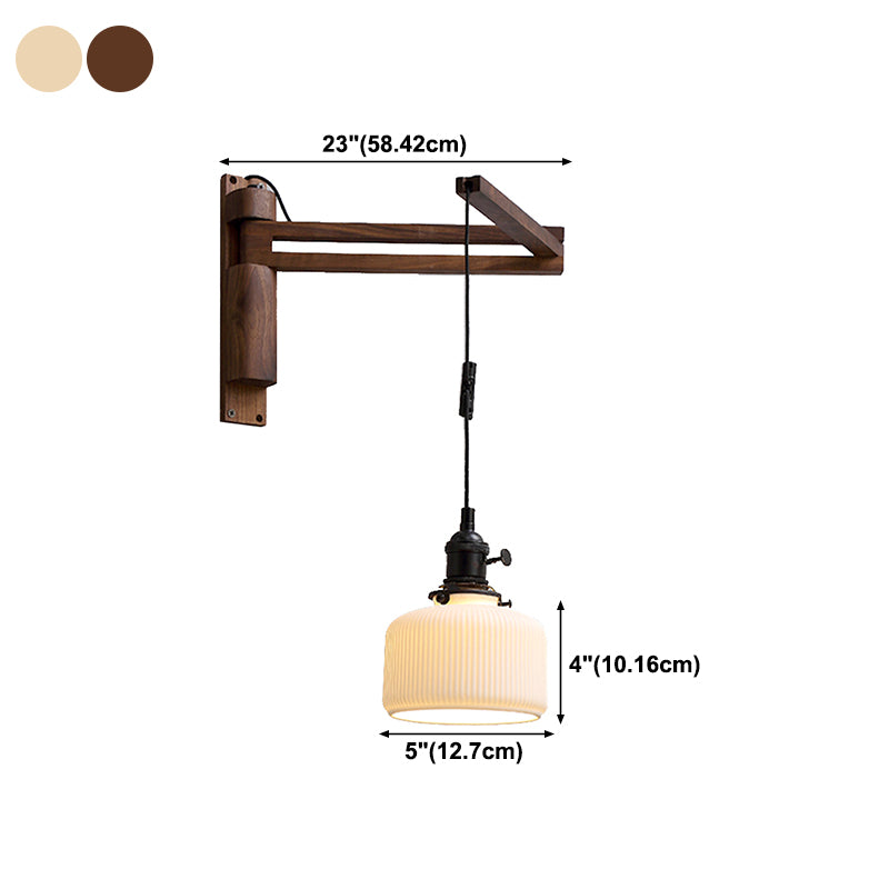 Modern Creative Wall Light Porcelain Bedside Wall Sconce Light for Bedroom