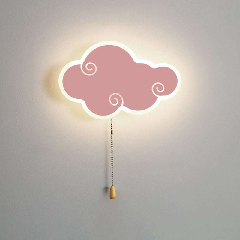 Modern LED Wall Mount Light 1-Light Wall Light with Acrylic Shade for Living Room