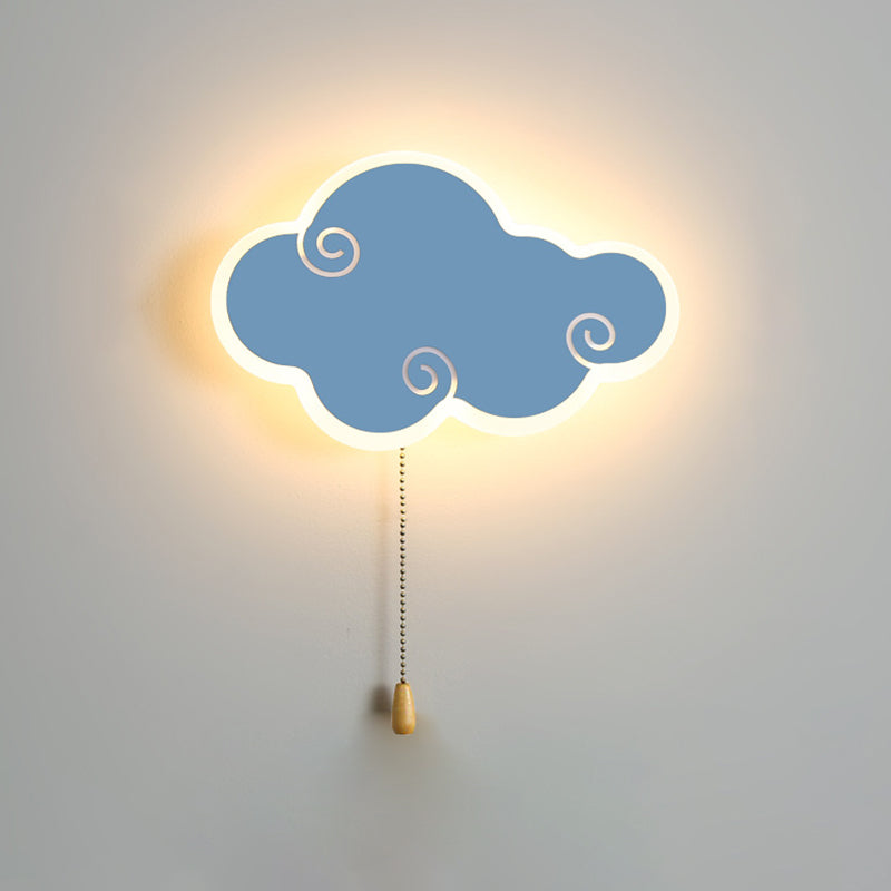Modern LED Wall Mount Light 1-Light Wall Light with Acrylic Shade for Living Room