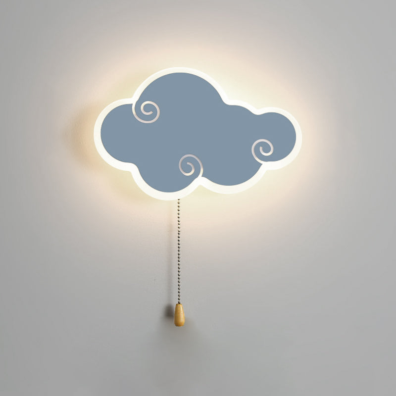 Modern LED Wall Mount Light 1-Light Wall Light with Acrylic Shade for Living Room