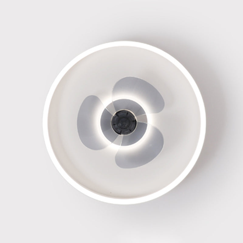 2 Light Ceiling Fan Light Modern Style Metal Ceiling Fan Light for Dining Room