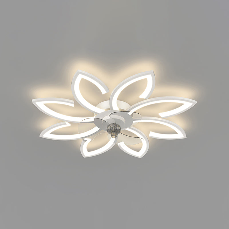 Metal Geometric Fan Ceiling Lighting Modern Style Multi-Light Flush Mount Lamp