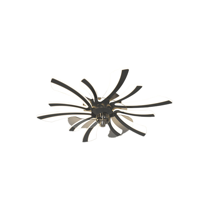Metal Geometric Fan Ceiling Lighting Modern Style Multi-Light Flush Mount Lamp