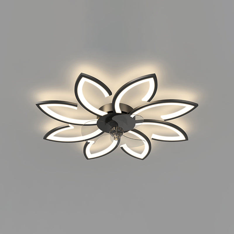 Metal Geometric Fan Ceiling Lighting Modern Style Multi-Light Flush Mount Lamp