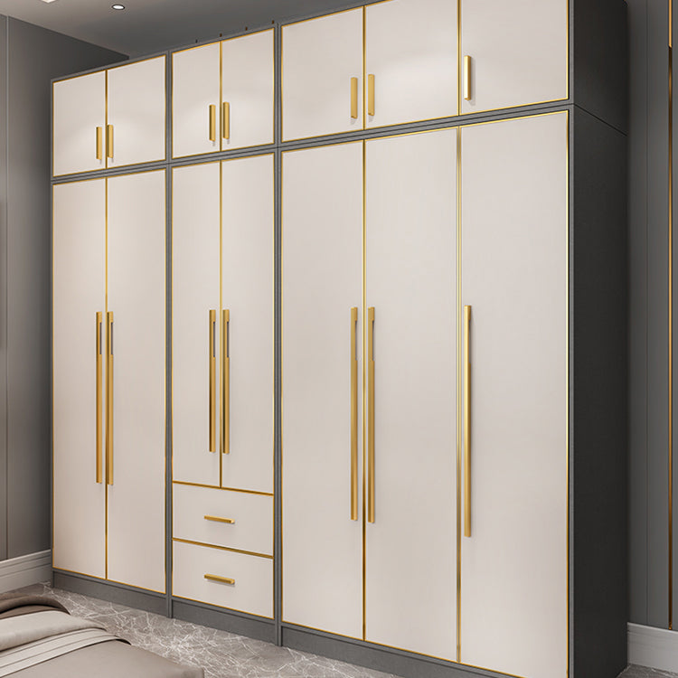 Wooden Wardrobe Cabinet with Soft Close Doors Hinged Wardrobe Armoire