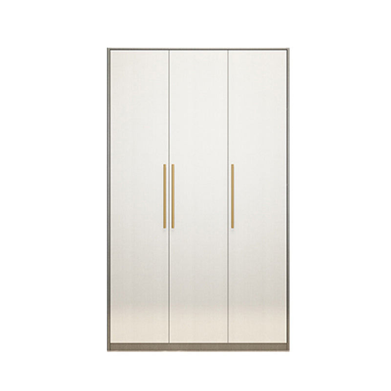 Contemporary Storage Cabinet Hinged Wardrobe Cabinet with Self Close Drawers