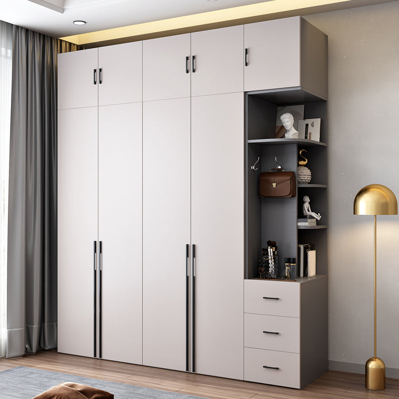 Contemporary Wooden Wardrobe Soft Close Door Wardrobe Closet