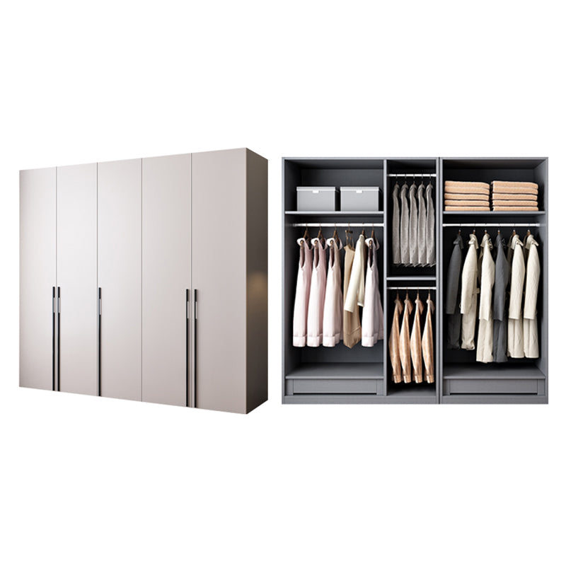 Contemporary Wooden Wardrobe Soft Close Door Wardrobe Closet