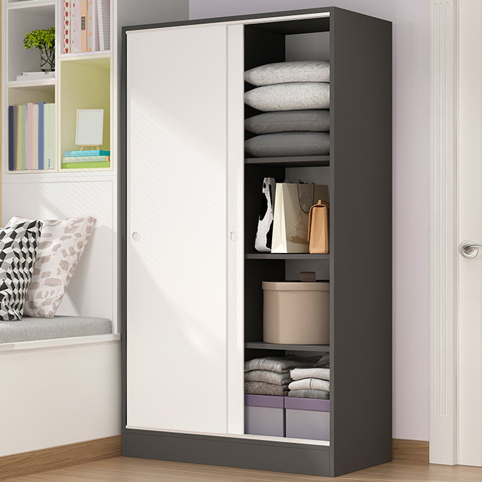Contemporary Wardrobe Cabinet Sliding Storage Cabinet for Home