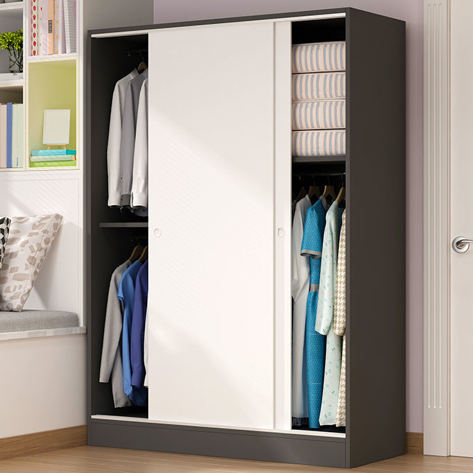 Contemporary Wardrobe Cabinet Sliding Storage Cabinet for Home