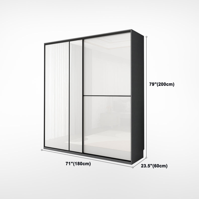 Manufactured Wood White Storage Cabinet Modern Cabinet with Drawers