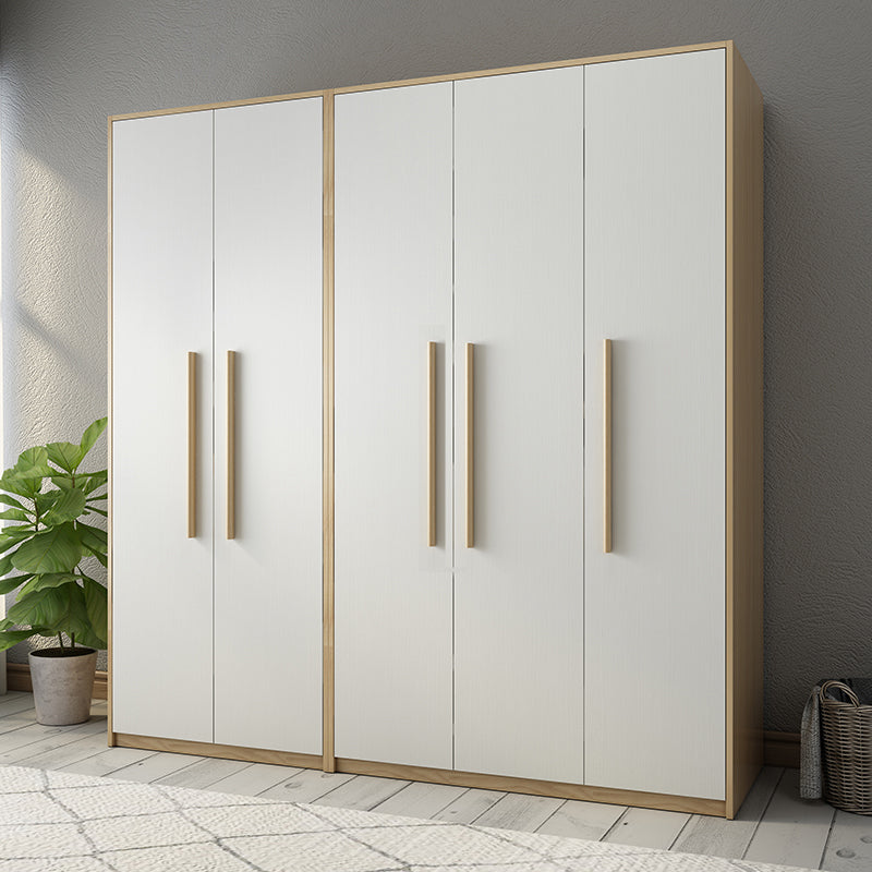 Modern Style Home Wardrobe Armoire Solid Wood and Engineered Wood Wardrobe Cabinet