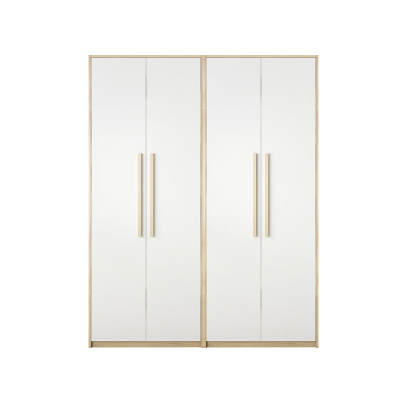 Modern Style Home Wardrobe Armoire Solid Wood and Engineered Wood Wardrobe Cabinet