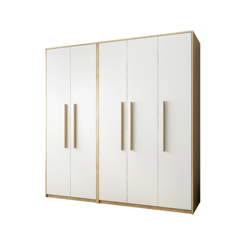 Modern Style Home Wardrobe Armoire Solid Wood and Engineered Wood Wardrobe Cabinet