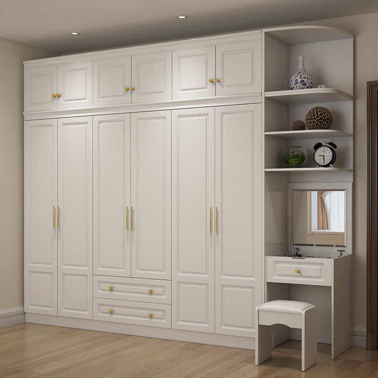 Contemporary Wooden Wardrobe Soft Close Drawer Wardrobe Closet for Bedroom