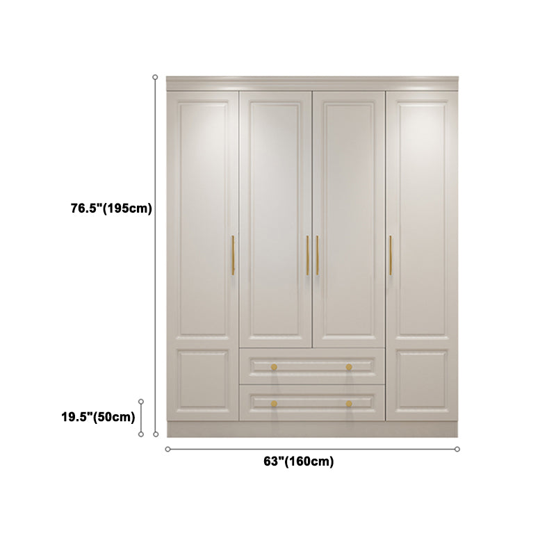 Contemporary Wooden Wardrobe Soft Close Drawer Wardrobe Closet for Bedroom