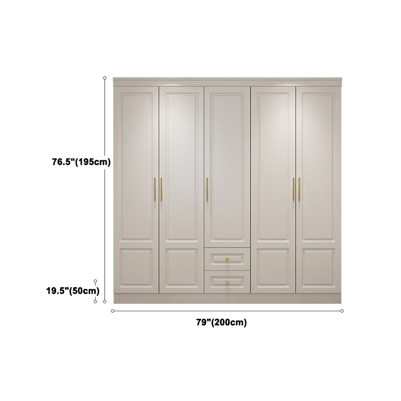Contemporary Wooden Wardrobe Soft Close Drawer Wardrobe Closet for Bedroom