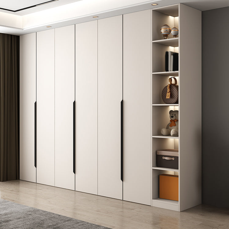 Contemporary Style Wardrobe Armoire Engineered Wood Wardrobe for Home