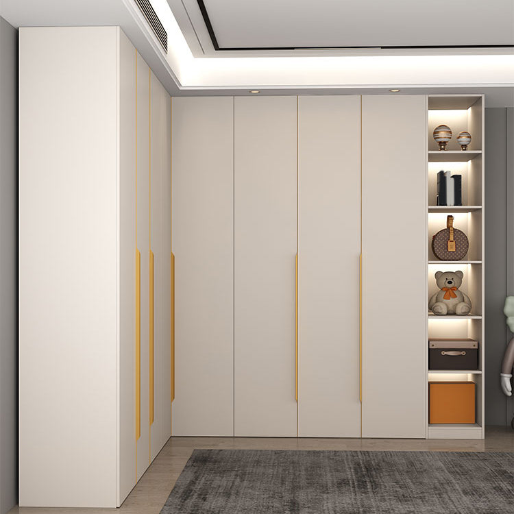 Contemporary Style Wardrobe Armoire Engineered Wood Wardrobe for Home