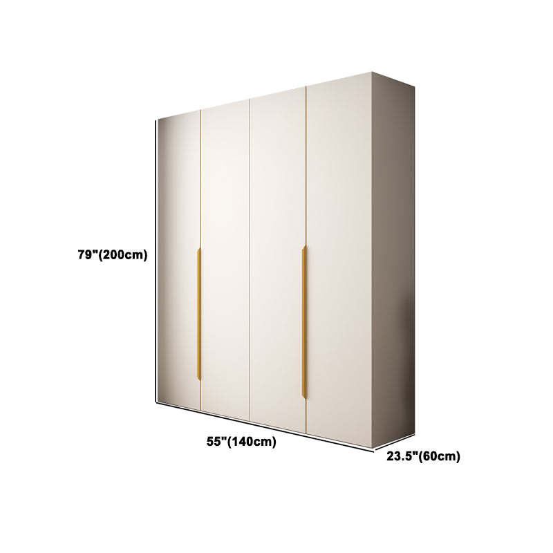 Contemporary Style Wardrobe Armoire Engineered Wood Wardrobe for Home