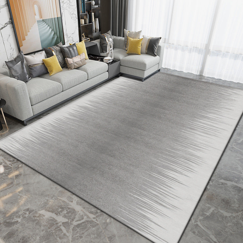 Dark Orange Modern Rug Polyester Graphic Rug Washable Rug for Sitting Room