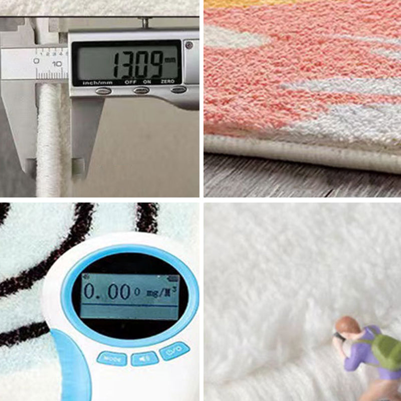 Classical European Rug Medallion Print Carpet Polyester Stain Resistant Rug for Home Decor