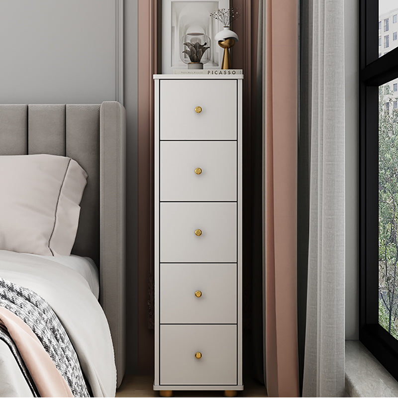 Contemporary Style Engineer Wood Dresser Vertical Bedroom Lingerie Chest with Drawer