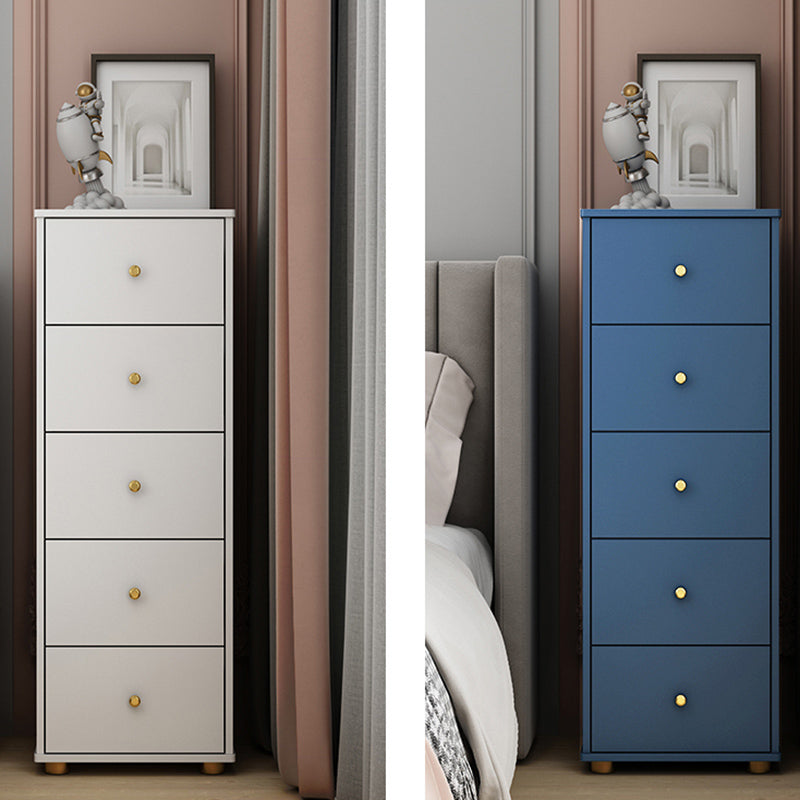Contemporary Style Engineer Wood Dresser Vertical Bedroom Lingerie Chest with Drawer