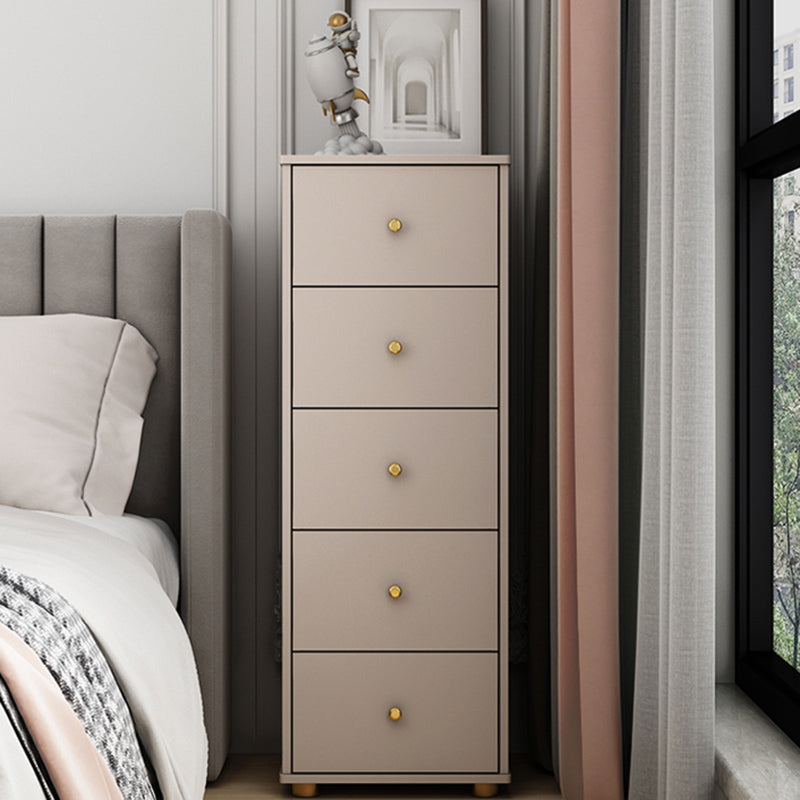 Contemporary Style Engineer Wood Dresser Vertical Bedroom Lingerie Chest with Drawer