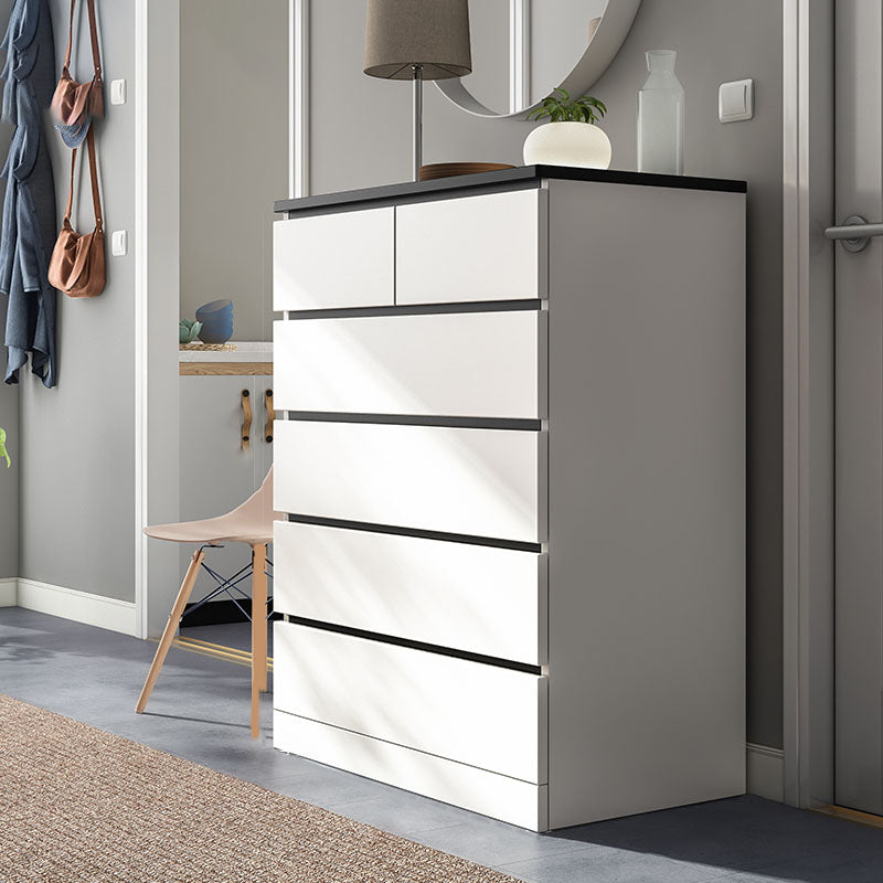 Contemporary Vertical Engineer Wood Dresser Bedroom Lingerie Chest Dresser with Drawer