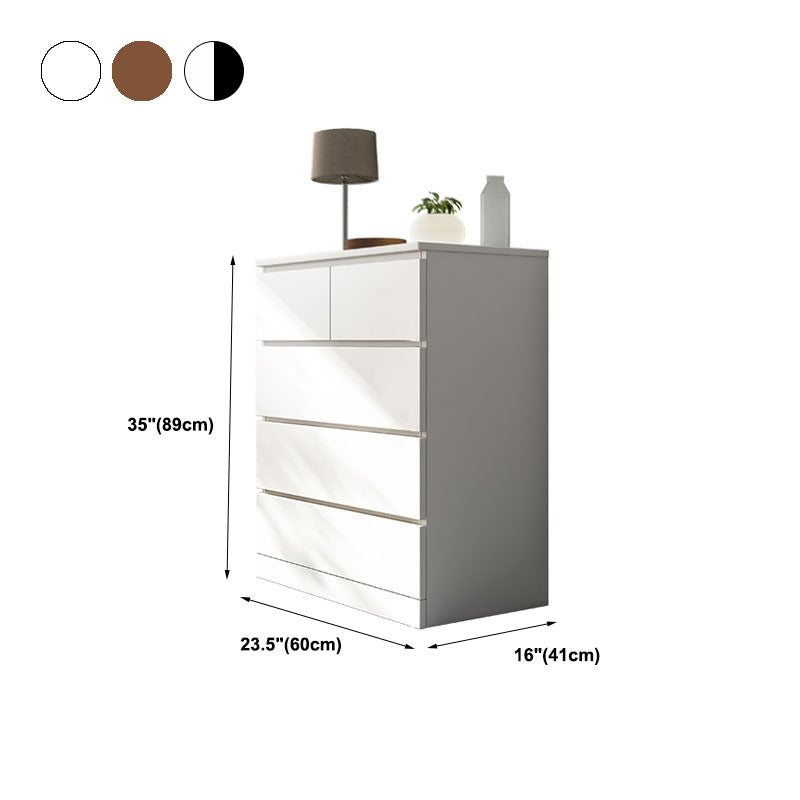 Contemporary Vertical Engineer Wood Dresser Bedroom Lingerie Chest Dresser with Drawer