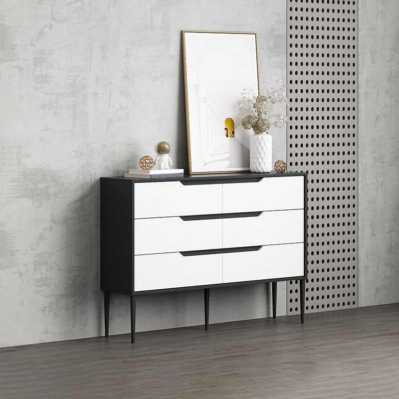 Contemporary Horizontal Wood Dresser Bedroom Lingerie Chest Dresser with Drawer