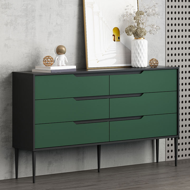 Contemporary Horizontal Wood Dresser Bedroom Lingerie Chest Dresser with Drawer