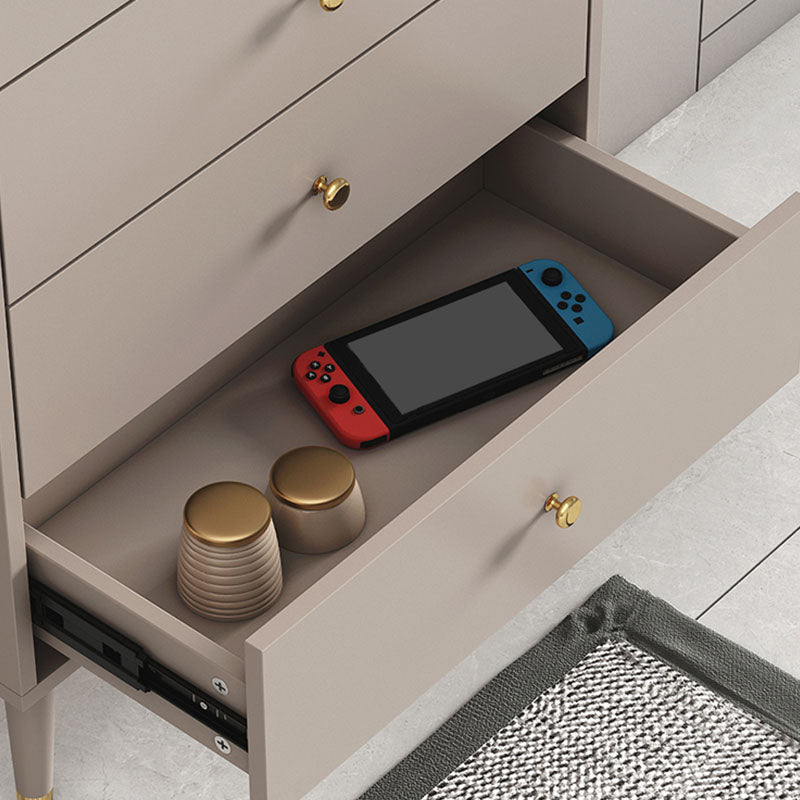 Contemporary Stone Top Dresser Vertical Storage Chest with Soft-Close Drawers for Bedroom