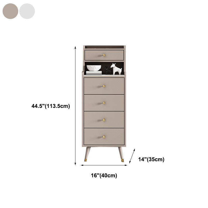 Contemporary Stone Top Dresser Vertical Storage Chest with Soft-Close Drawers for Bedroom